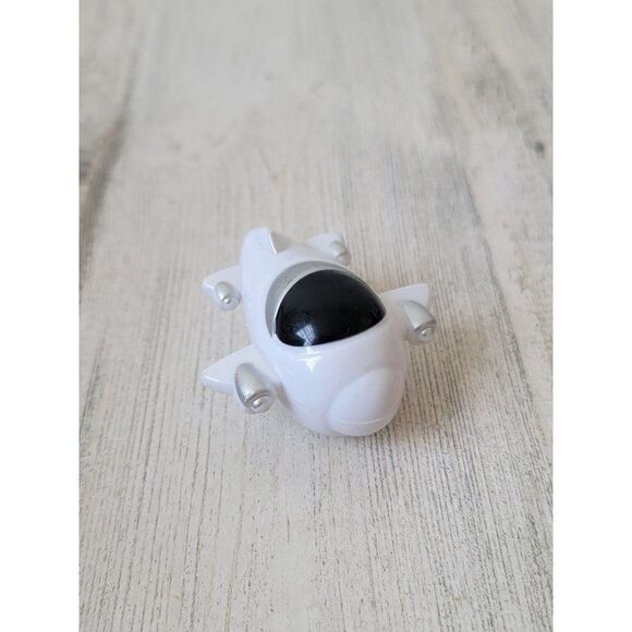 Mini white Airship airplane Rocket toy figure - Picture 2 of 6